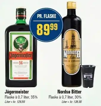 Otto Duborg Jägermeister el. Nordsø Bitter tilbud