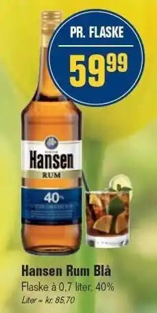 Otto Duborg Hansen Rum Blå tilbud