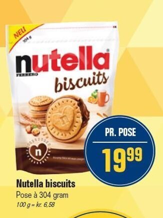 Otto Duborg Nutella biscuits tilbud