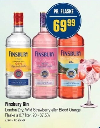 Otto Duborg Finsbury Gin tilbud