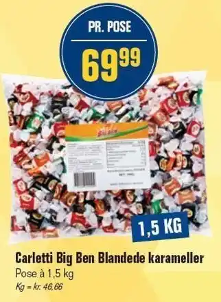 Otto Duborg Carletti Big Ben Blandede karameller tilbud