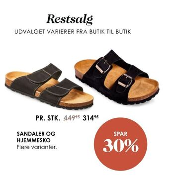 Sandaler og hjemmesko