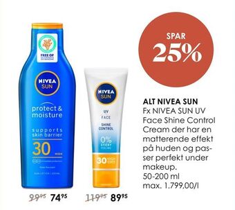 Matas Alt nivea sun tilbud