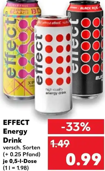 Kaufland DE Effect Energy Drink 0,5-l tilbud