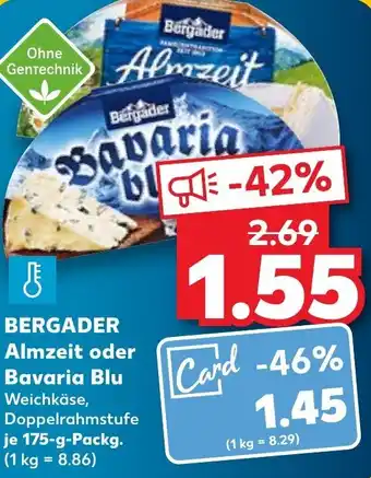 Kaufland DE Bergader Almzeit oder Bavaria Blu 175 g tilbud