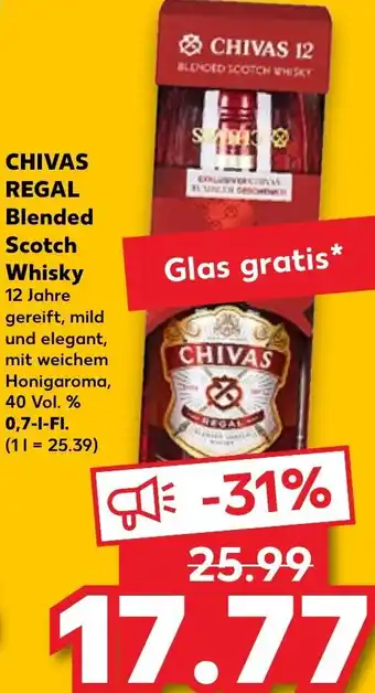 Kaufland Chivas Regal Blended Scotch Whisky 0,7-l tilbud
