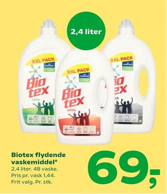 Coop 365 Biotex flydende vaskemiddel tilbud