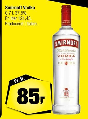 Calle Smirnoff Vodka tilbud