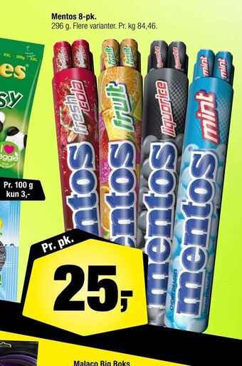 Calle Mentos 8-pk tilbud