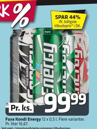 Fleggaard Faxe Kondi Energy tilbud