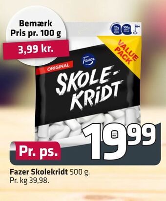 Fleggaard Fazer Skolekridt tilbud