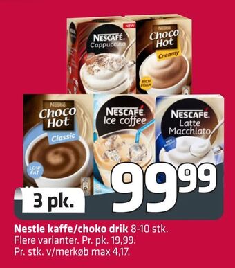 Fleggaard Nestle kaffe/choko drik tilbud