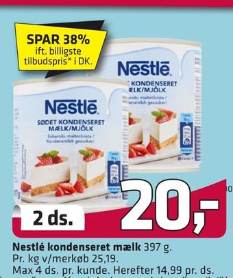 Fleggaard Nestlé kondenseret mælk tilbud