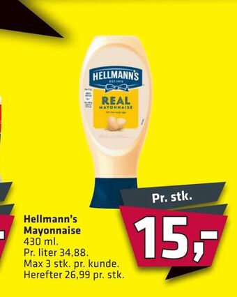 Fleggaard Hellmann's Mayonnaise tilbud