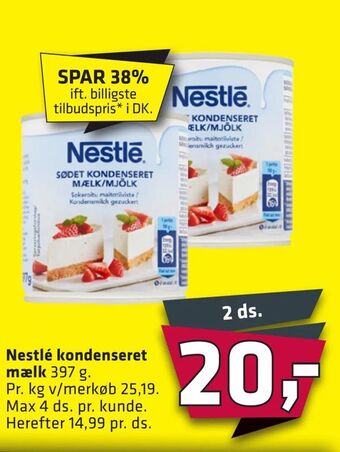 Fleggaard Nestlé kondenseret mælk tilbud