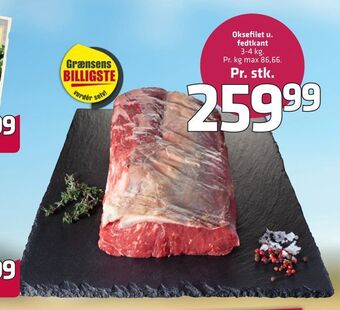 Fleggaard Oksefilet u. fedtkant tilbud