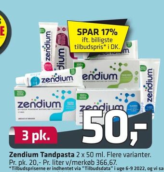 Fleggaard Zendium Tandpasta tilbud