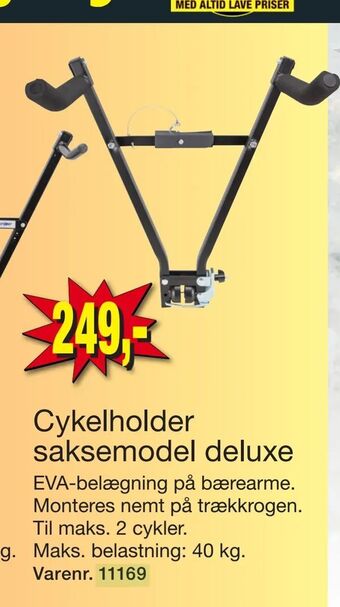 Harald Nyborg Cykelholder saksemodel deluxe tilbud
