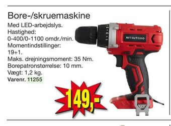 Harald Nyborg Bore-/skruemaskine tilbud
