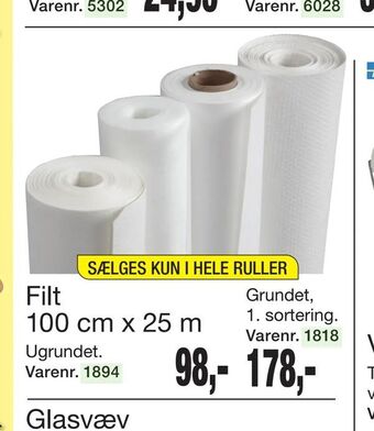 Harald Nyborg Filt 100 cm x 25 m tilbud