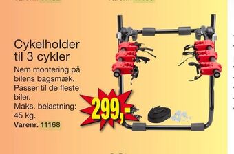 Harald Nyborg Cykelholder til 3 cykler tilbud