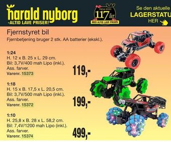 Harald Nyborg Fjernstyret bil tilbud