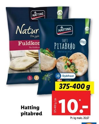 Lidl Hatting pitabrød tilbud