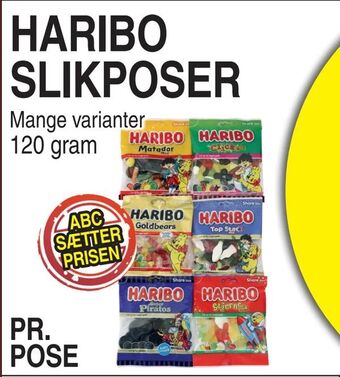ABC Lavpris Haribo slikposer tilbud