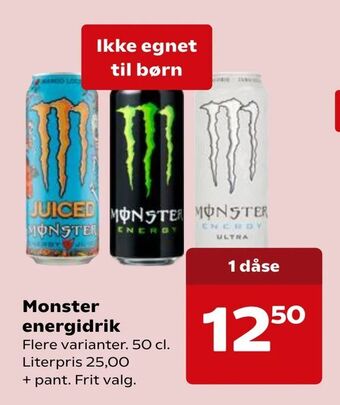 Dagli'Brugsen Monster energidrik tilbud