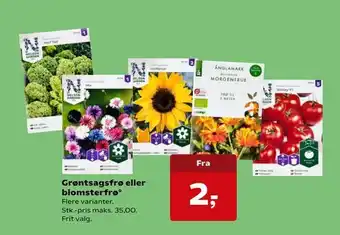 Grøntsagsfrø eller blomsterfrø