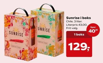 Sunrise i boks