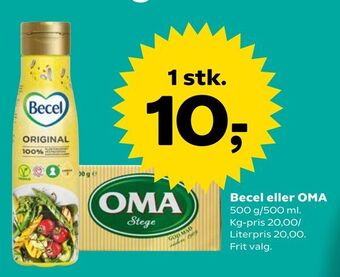 Dagli'Brugsen Becel eller OMA tilbud