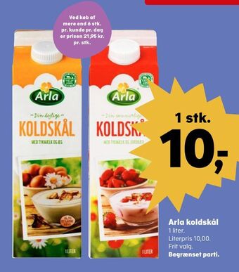 Kvickly Arla koldskål tilbud