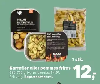 Kvickly Kartofler eller pommes frites tilbud