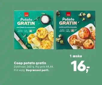 Kvickly Coop potato gratin tilbud