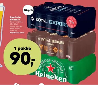 Kvickly Royal eller Heineken tilbud