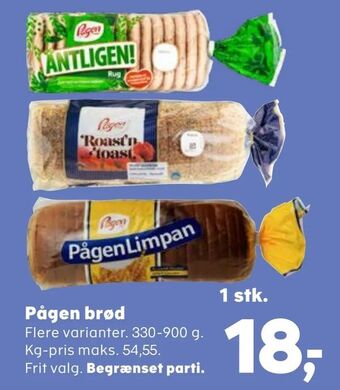 Kvickly Pågen brød tilbud