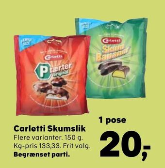 Kvickly Carletti Skumslik tilbud
