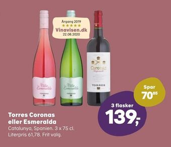 Kvickly Torres Coronas eller Esmeralda tilbud