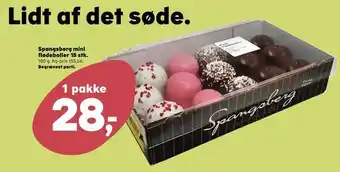 Kvickly Spangsberg mini flødeboller 15 stk tilbud