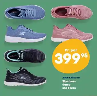Kvickly Skechers dame sneakers tilbud