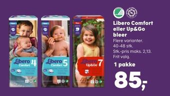 Kvickly Libero Comfort eller Up&Go bleer tilbud