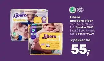 Kvickly Libero newborn bleer tilbud