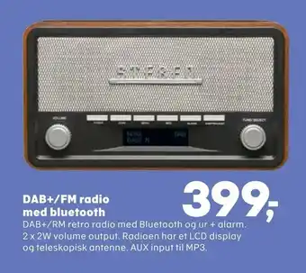 DAB+/FM radio med bluetooth