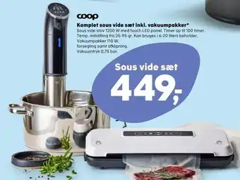 Komplet sous vide sæt inkl. vakuumpakker*