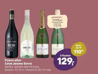 SuperBrugsen Fuoco eller Cava Jaume Serra tilbud