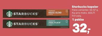 SuperBrugsen Starbucks kapsler tilbud