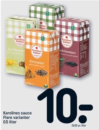 REMA 1000 Karolines sauce tilbud