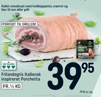 REMA 1000 Frilandsgris italiensk inspireret porchetta tilbud