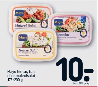 REMA 1000 Mayo hønse, tun el. makrelsalat tilbud